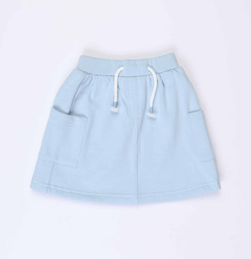 Sky blue Skirt Pockets