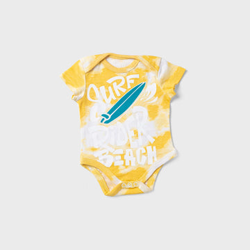 pack of 2 tuquoise sleeveless onzie and yellow half sleeve onzie