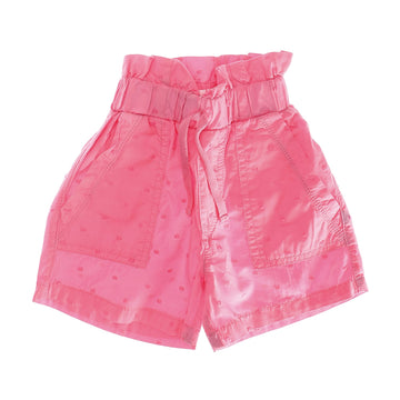 Self Patterned Pink Girls Shorts