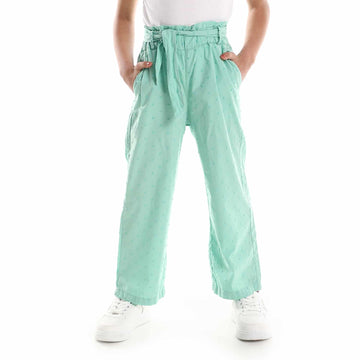 Elastic Waist Mint Green Girls Pants