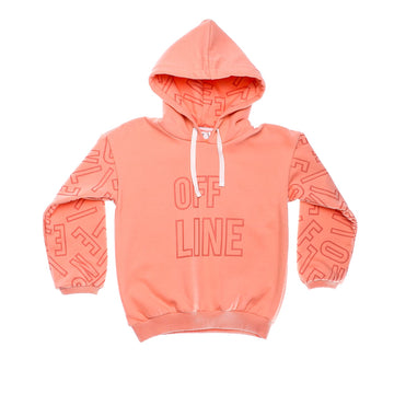 Two Simon Shades Slip On "Off Line" Printed Girls Hoodie