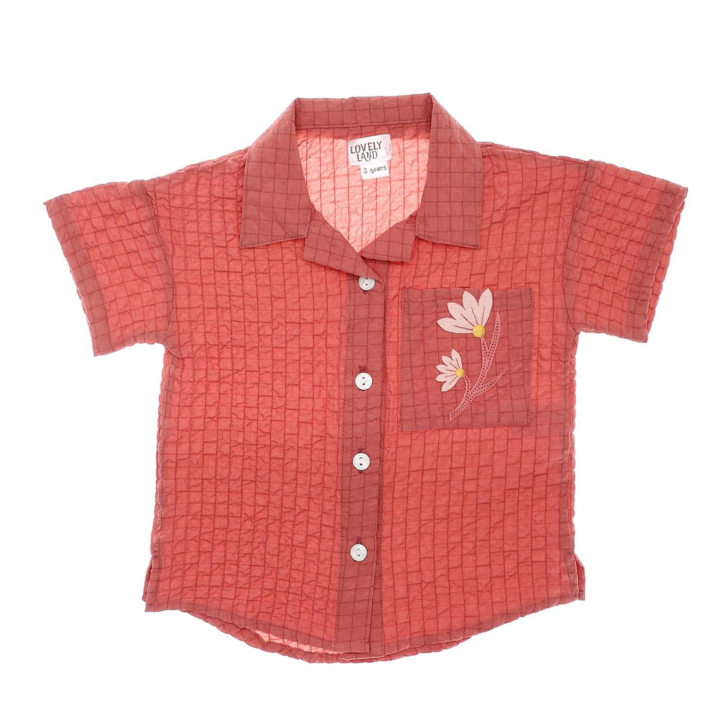 textured plaids dark simon girls buttoned down shirt 1