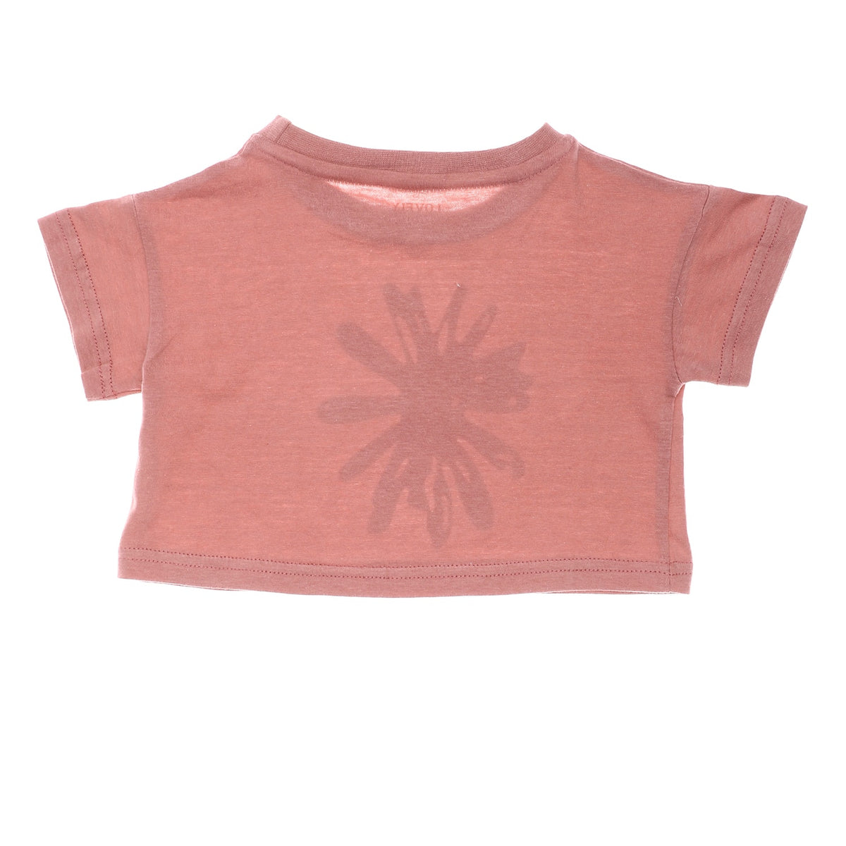 Printed Sun Flower Girls Tee Cashmere White Yellow 1