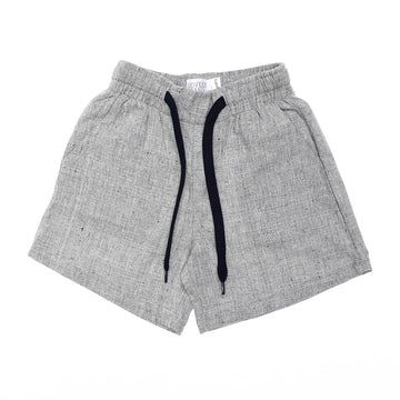 Heather Grey Side Pockets Linen Baby Boys Shorts
