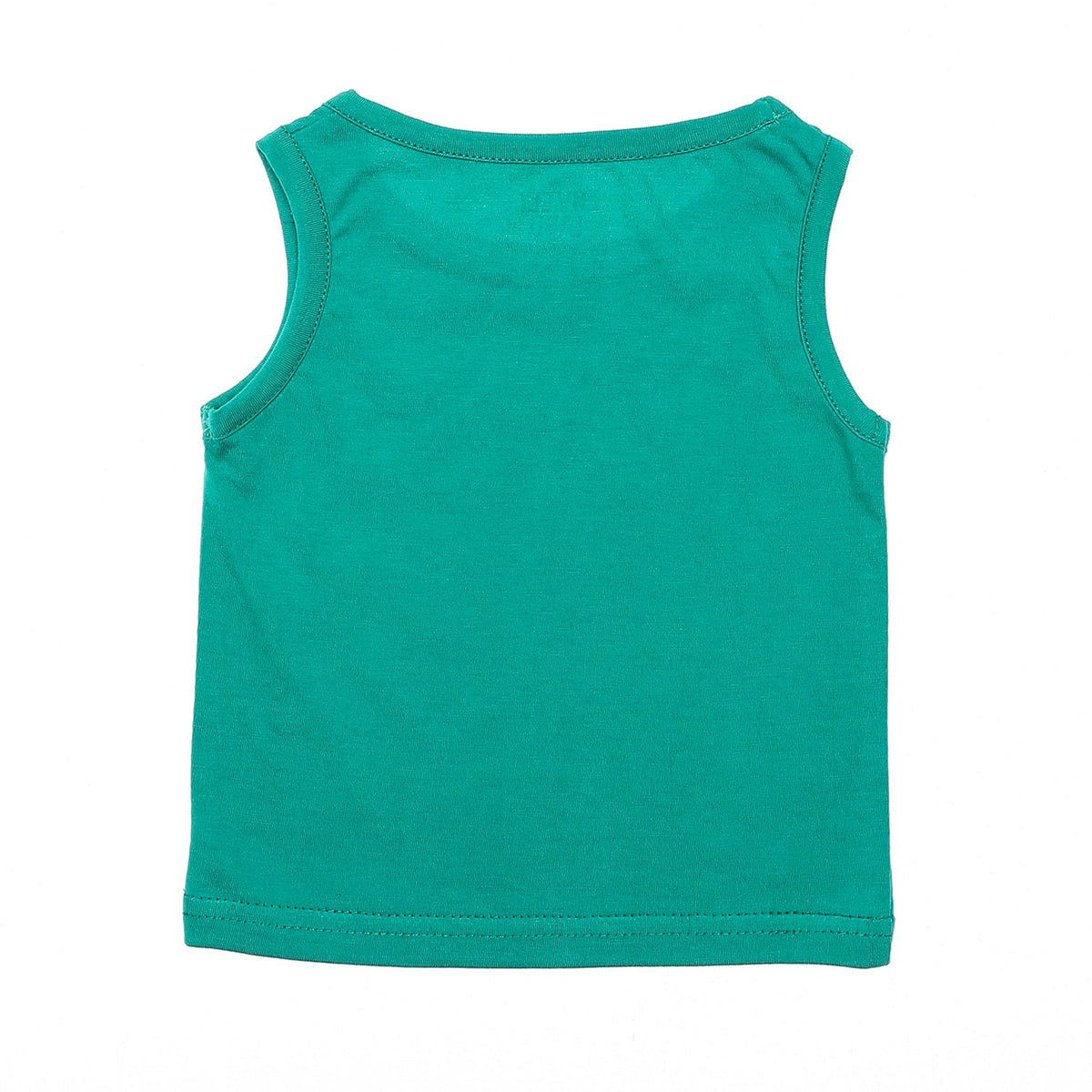 Slip on Sleeveless Printed Spiderman Green, White & Black Baby Boys Tee