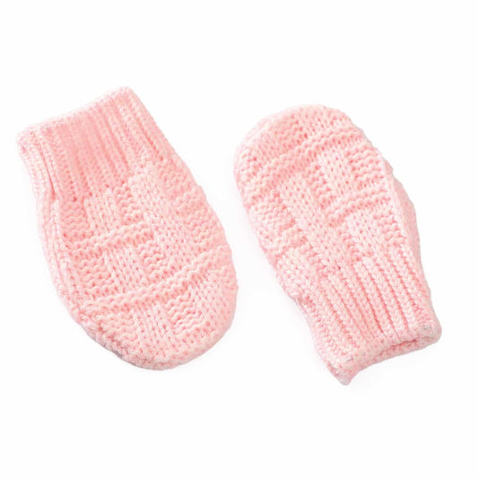 Kids Woollen set of Mittens and socks - Pink