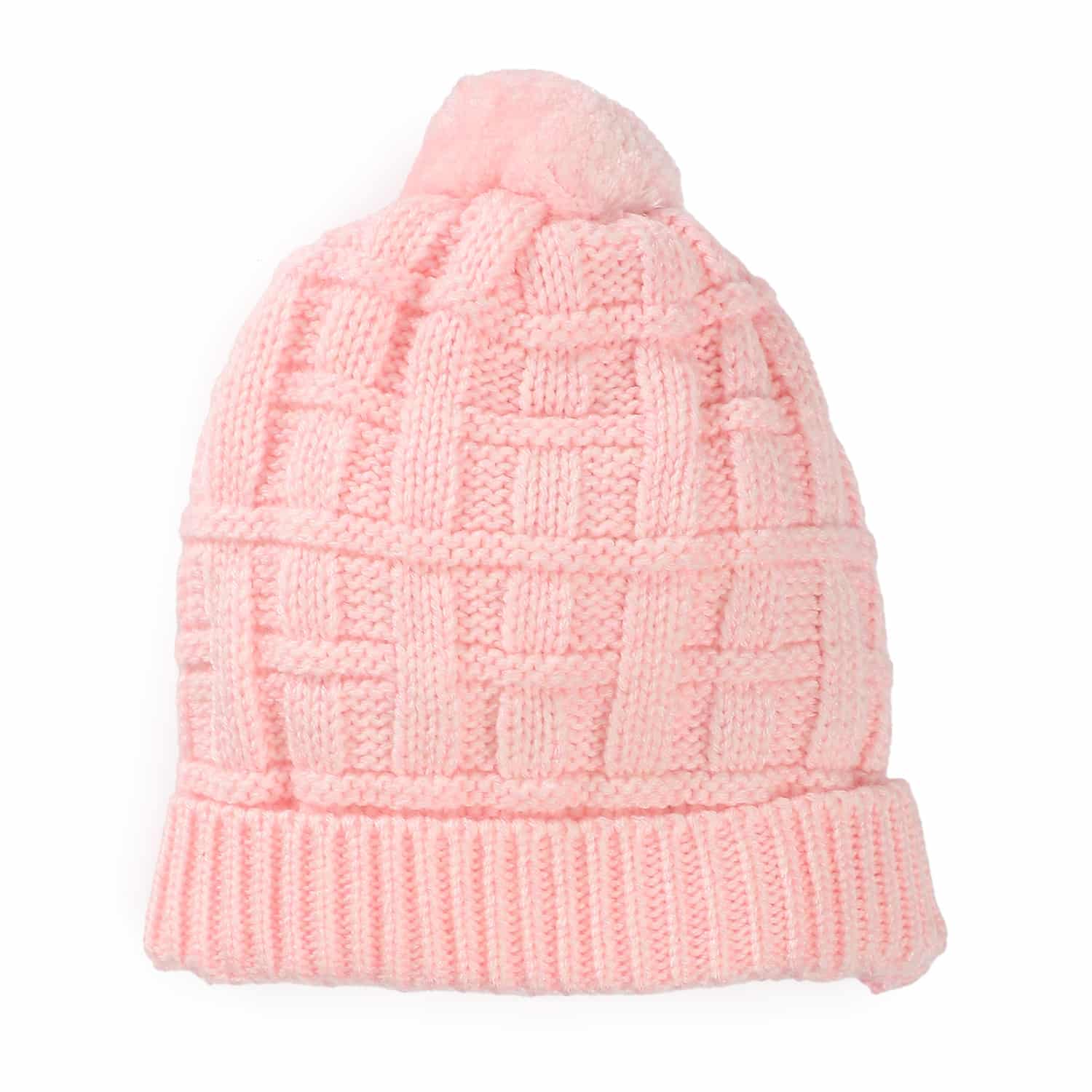 Kids Winter Warm knitted Hat - Pink