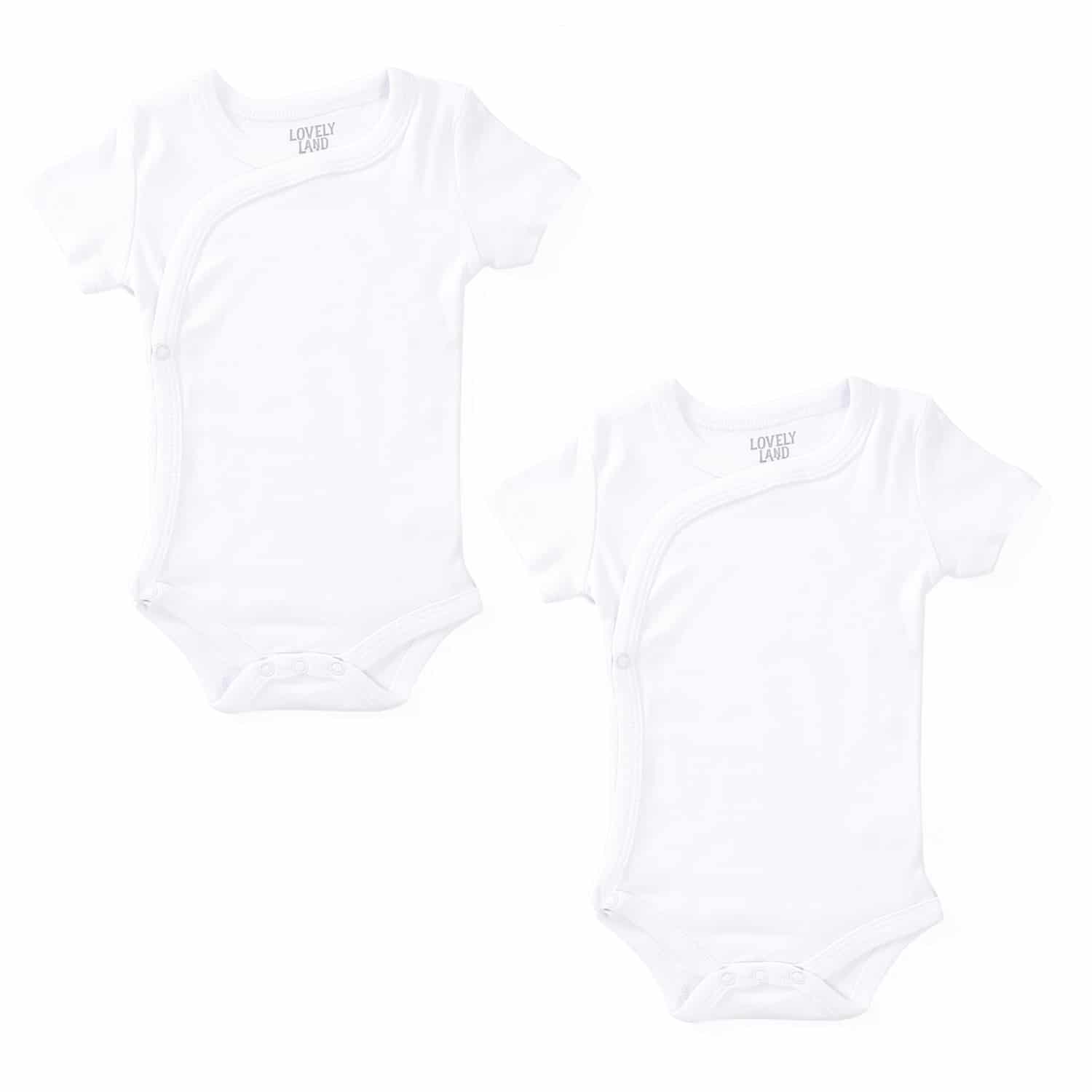 Short Sleeve Baby Cotton Bodysuite - Pack of 2