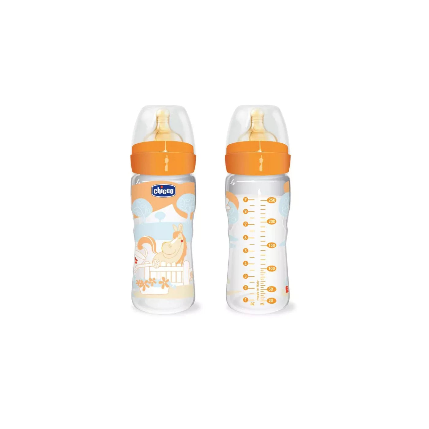 Chicco Baby Well Being Feeding Plastic Latex 2m+ Bottle 250ml