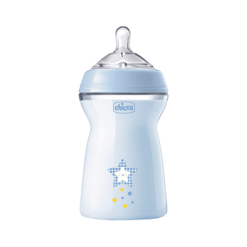 Natural Feeding Bottle 330 ml, boys blue