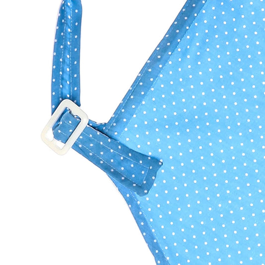 Polka Dots Baby Blue & White Nursing Cover