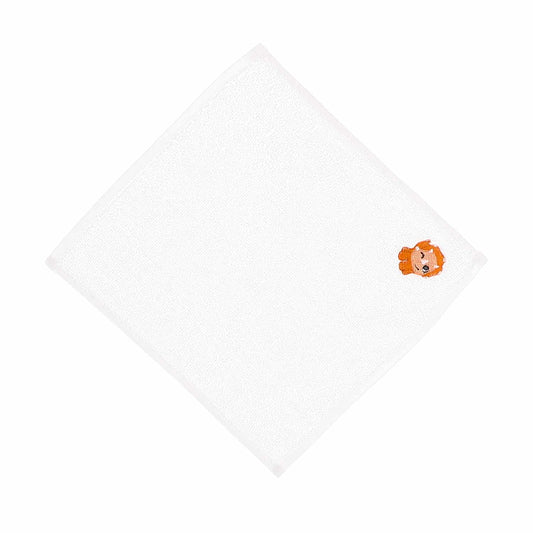 Animals Stitched White Towels - 3 PCs