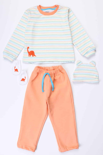 Pyjama Striped with little Dino